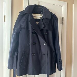 EUC Coach Trench Coat with belt and striped material inside coat and pockets